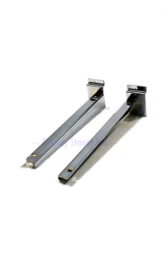 Pair slatwall wood shelf - wood,