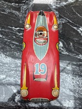 VINTAGE WELLS BRIMTOY 1950's TINPLATE GYRO RACING CAR THE DRIVER IS MISSING