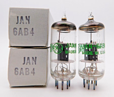 Matched Pair GE JAN 6AB4 EC92