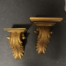 2 Large Acanthus Leaf Wall