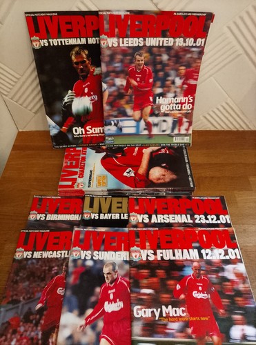 Programmes x15 liverpool lfc - programmes,