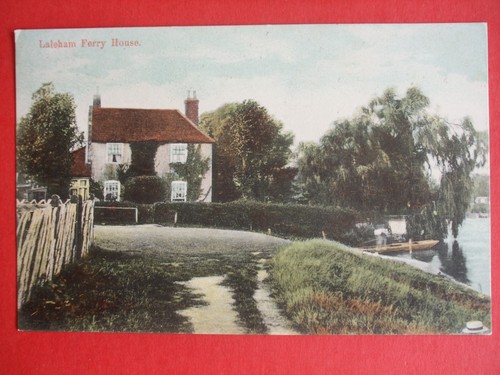 Old surrey postcard laleham - surrey,