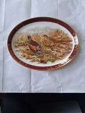 Beautiful Vintage Weatherby Royal Falcon Ware Oval Pheasant Platter VGC