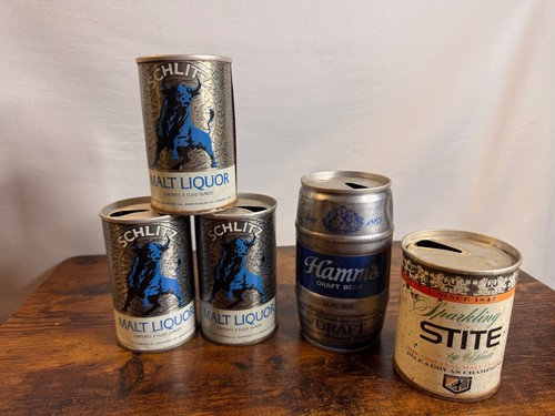 Vintage beer can - lot, schlitz