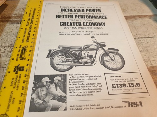 1966 bsa bantam supreme - bantam,