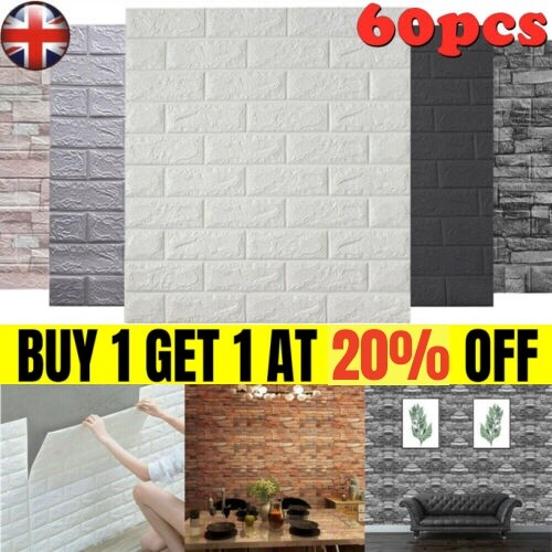 60pcs large tile brick wall - tile,
