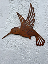 Rustic Metal Hummingbird Wall