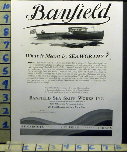 1930 banfield sea skiff - banfield, great