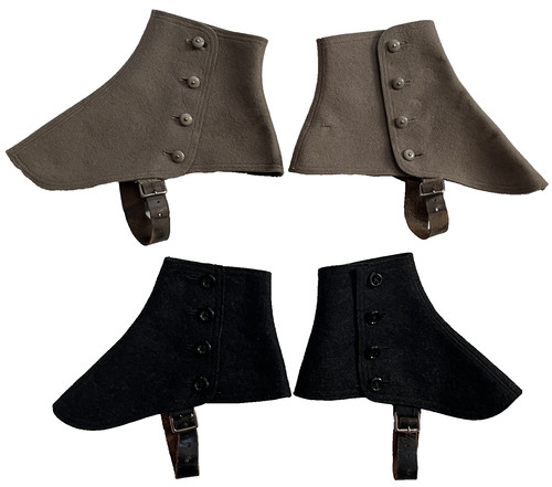 Vintage spats gray tan - gray/tan, +