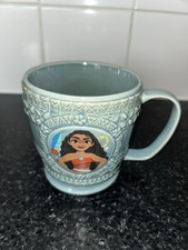 Disney Moana Blue Coffee Tiki Mug Pua Hei Hei Pattern