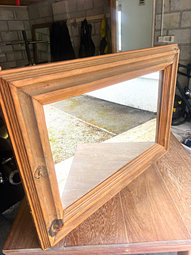 Vintage pine frame - wall, mirror