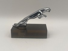 Jaguar mascot miniature desk ornament chrome 2.75" long