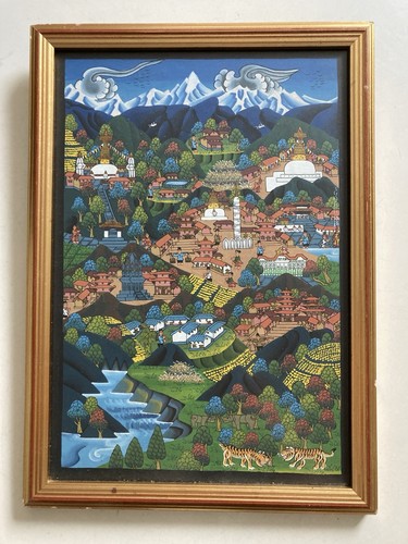 Vintage thangka painting - vintage,