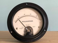 Vintage Large Ernest Turner Model 32 Moving Coil Meter - Steampunk (#11)