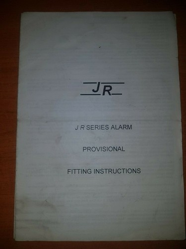 Car alarm fitting - jr,