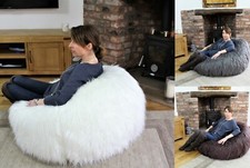 Faux Long Fur Large Bean Bag