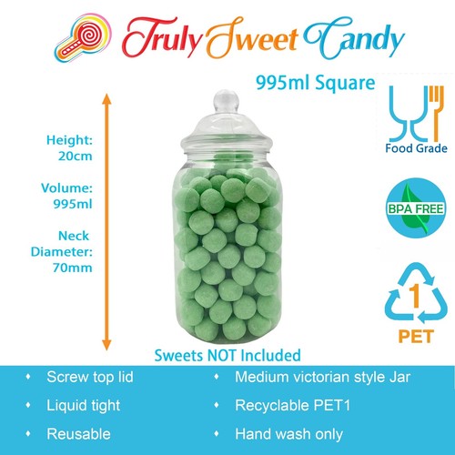 Plastic jars storage sweets - jars,