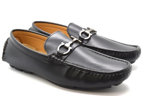 Mens faux leather slip - faux,
