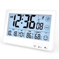  Alarm Clock for Bedroom Multi Time Zone Clock  Clock Digital K4N9