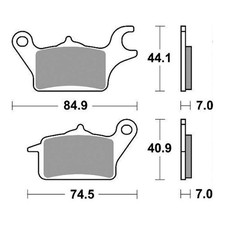 Sbs 216ct brake pads for - sbs, honda