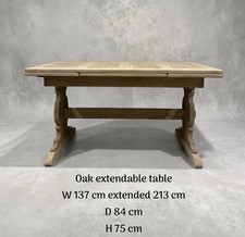 Stripped Oak Extendable Dining