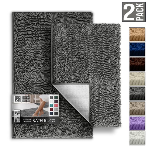 Bath mat pedestal set non - non, slip