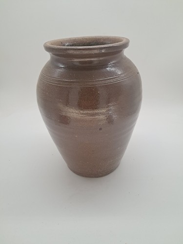 Vintage stoneware pottery - pottery, vase