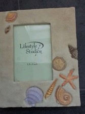 Decorative Photo Frame / Seaside Design / 5in X 3.5in Aperture