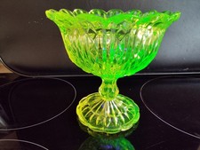 Vaseline Glass Sugar Bowl