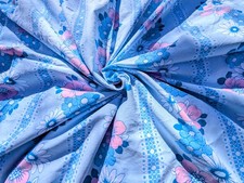 Vintage Floral Fabric 60s 70s