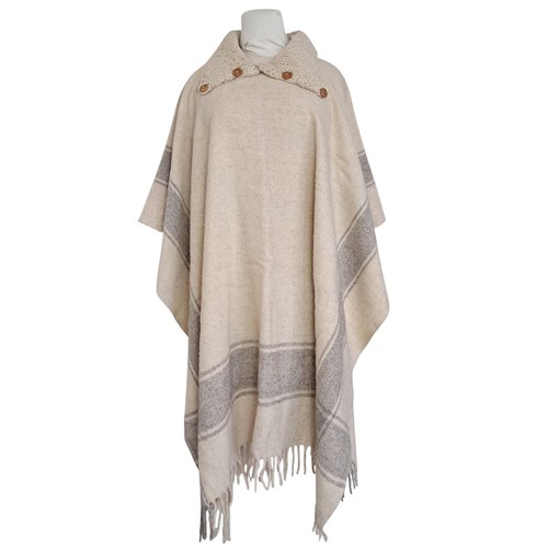 Cream gray wool - cream,