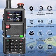 Baofeng UV-5RH PRO Walkie Talkie Long Range GPS Ham Two Way Radio Upgrade UV-5R