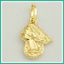 18kt Yellow Gold 750 Goddess of Fortune Blindfolded Pendant Women