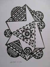 "GEO Star" - ink graphic, DIN