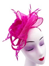 Fascinator Women's Headband Clip Hat For Weddings Ladies Day Races Ascot Peony