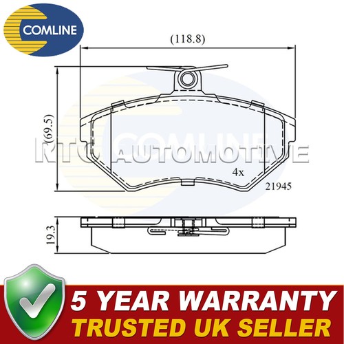 Comline front brake pads set - brake,