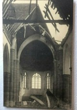 WW1 The Ruins Of Zeebrugge  After Artillery Bombardment unposted 