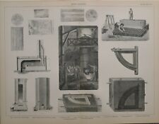 1886 PRINT IRON CASTING CUPOLA FURNACES MELTING MOULD REHEATING 