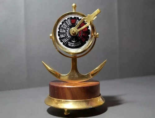 Vintage brass anchor - brass, telegraph