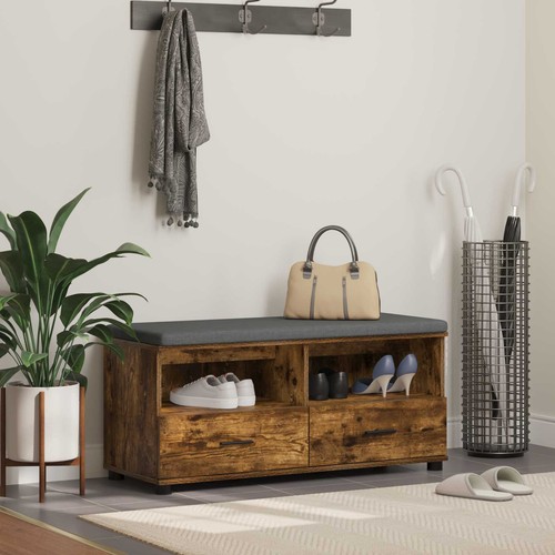 Vidaxl hall bench smoked oak - smoked,