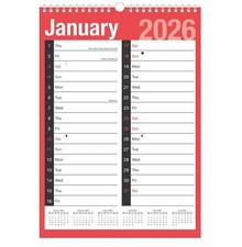 2026 A3 Size Wall Calendar