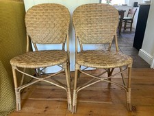 4 Rattan Barker & Stonehouse Dining Chairs - great condition, lightweight, comfy