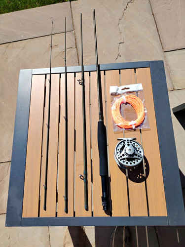 Piece fly fishing - rod, reel