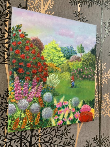 Garden with gnome - “garden,