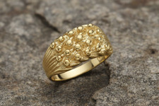Gents 4 Row Keeper Ring Solid