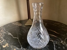 Vintage  Tutbury heavy crystal  carafe  9” tall