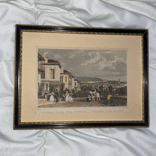 Georgian hand tinted - tinted, engraving