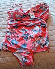 Joules Red Floral Swimming