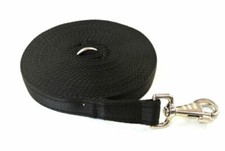 Black Dog Training Lead Horse Lunge Line 25mm Cushion Webbing 5FT 10FT 20FT 30FT