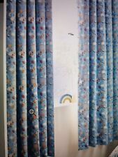 Next  Scandi Space Light Blue Boys Curtains Blackout W 117 X D 137 Boys Eyelet